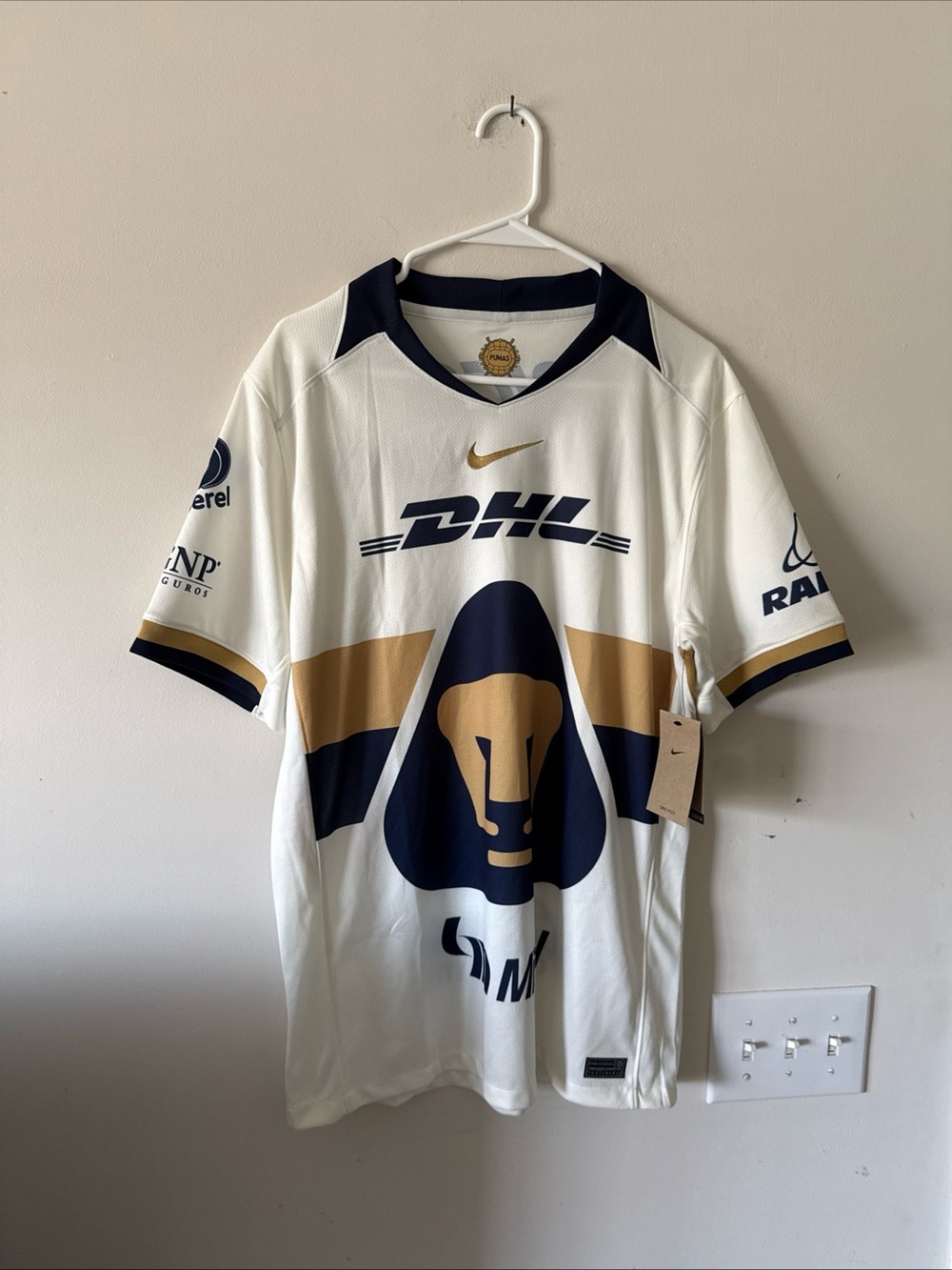 Men’s Nike Pumas UNAM 2025/26 Dri-FIT Stadium Home Jersey Sz L - NWT RARE